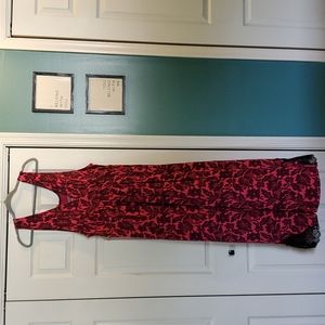 Cacique Nightgown, Pink and Black, Size 18/20